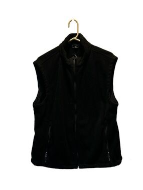 Classic Black Fleece Vest - Unbranded